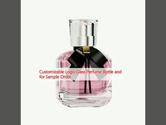 Logo personalizzabile bottiglia di profumo di vetro e per l'ordine campione