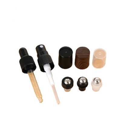 Glass Essential Oil Roller Bottles With Stainless Steel Ball 10ml Amber Roll On Perfume