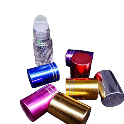 Wholesale clear glasses Bottle With roll on Aluminium Cap Glass Refill Empty Perfume bottle hot stock