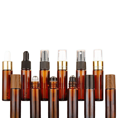 Wood Cover Roller Bottle 10ml Portable Scales Spray Travel Cosmetics Dropfunction