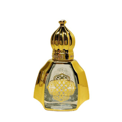 Rulli a sfera in vetro portatili per oli essenziali, profumo di alta gamma oro, 10 ml